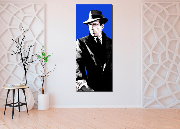 Tableau Bogart bleu