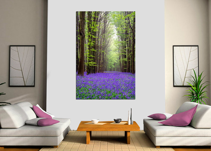Tableau forêt de violette