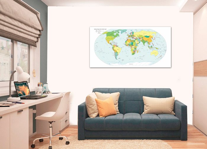 Tableau carte du monde