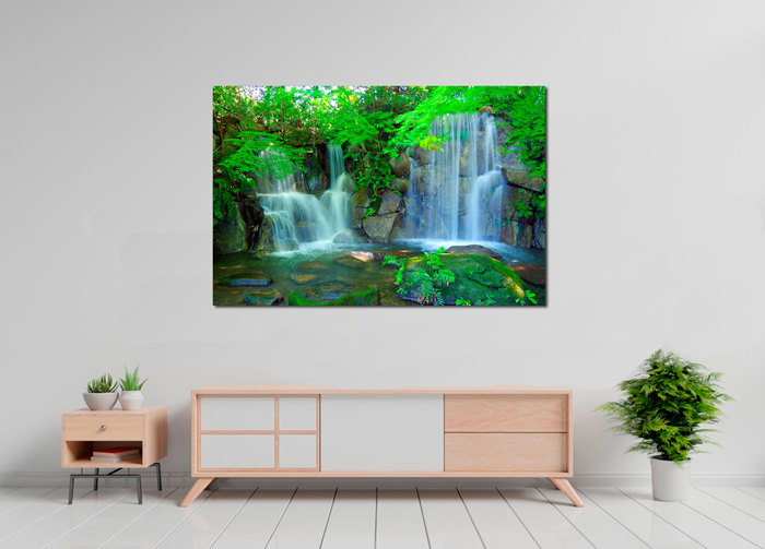 Tableau paysage cascade