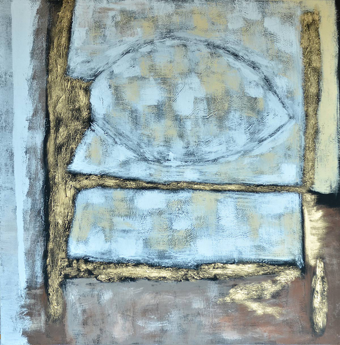Tableau abstrait carrée
