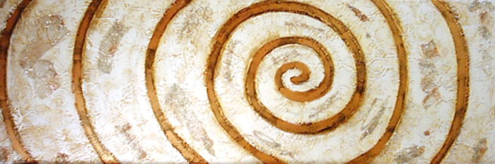 Tableau abstrait spirale