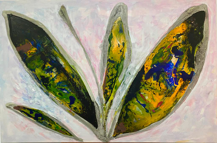Tableau abstrait natura