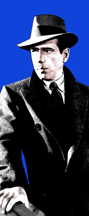 Tableau Bogart bleu