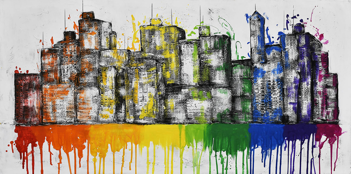 Tableau ville moderne