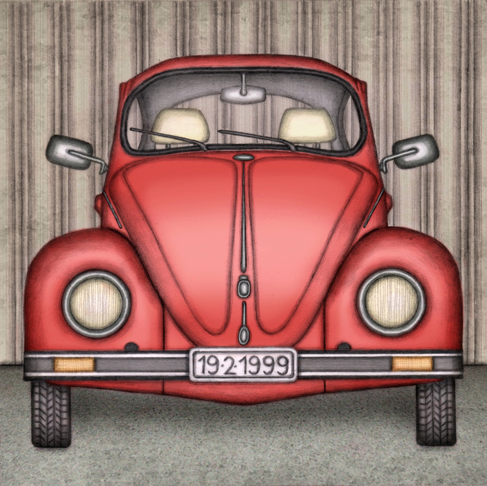 Tableau voiture scarabée