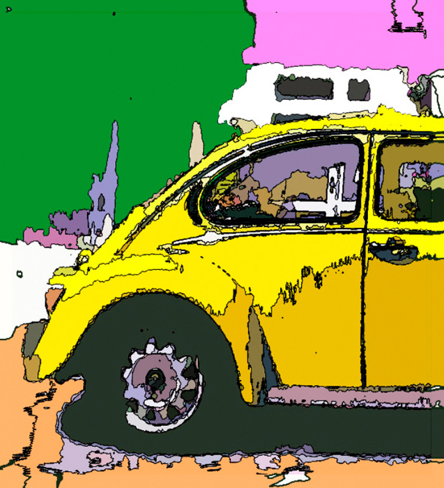 Tableau voiture  pop