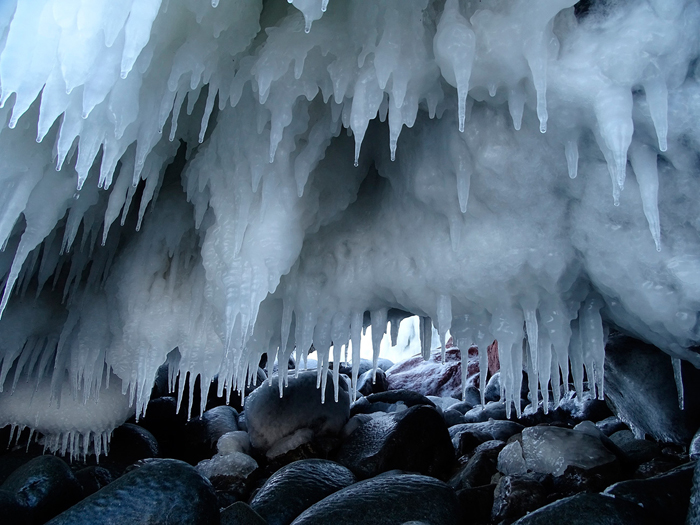 Tableau grotte gelée