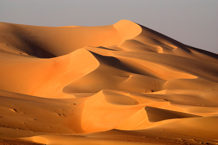 Tableau dunes du désert