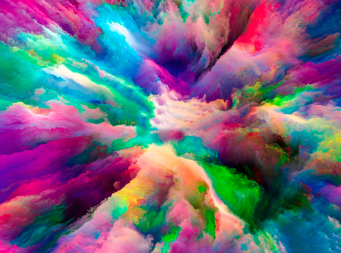 Tableau explosion de couleurs