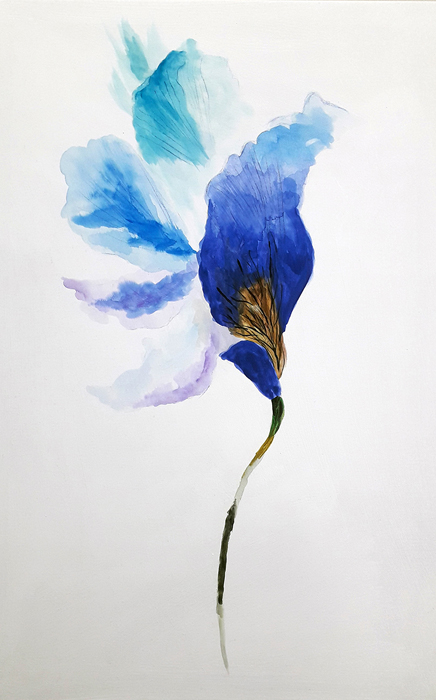 Tableau de fleur lis