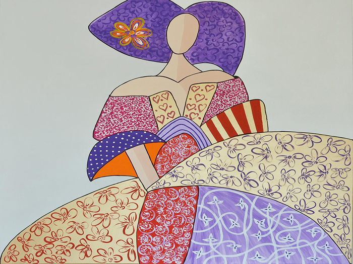 Tableau Ménine couleur