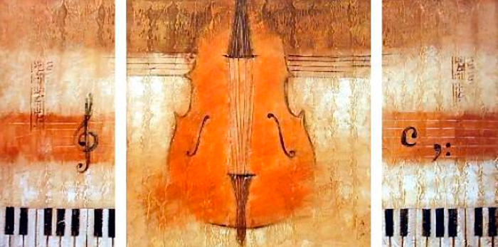 Tableau musical triptyque