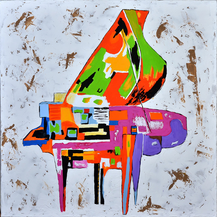 Tableau piano de couleurs