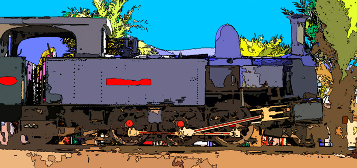 Tableau train pop