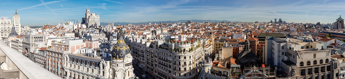 Tableau vue panoramiquede Madrid